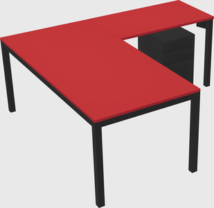 L-shaped desk
