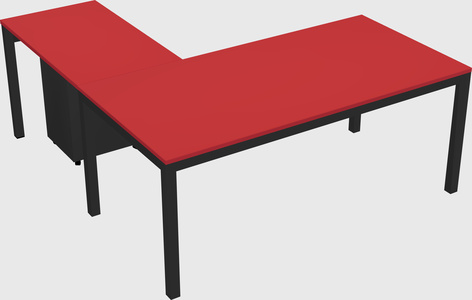 L-shaped desk