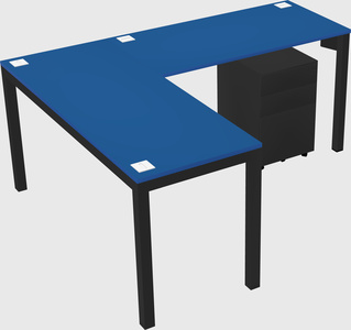 L-shaped desk