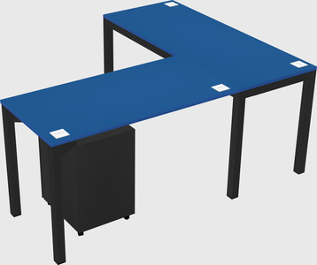 L-shaped desk