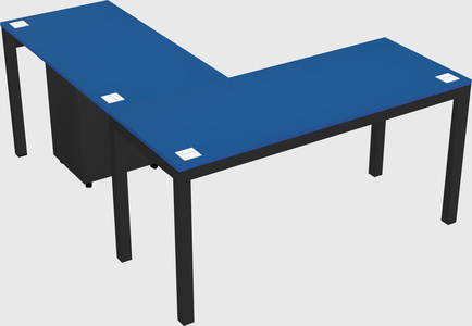 L-shaped desk