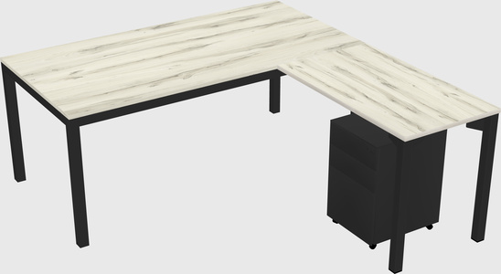 L-shaped desk
