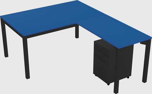 L-shaped desk