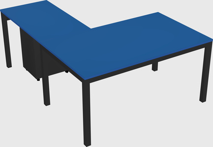L-shaped desk