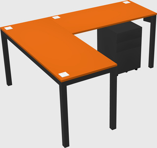 L-shaped desk