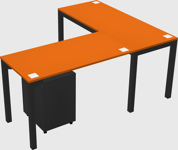L-shaped desk