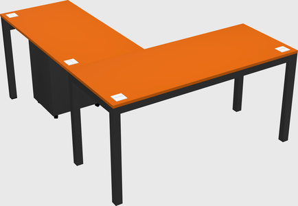 L-shaped desk