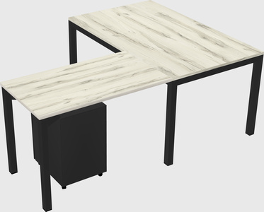 L-shaped desk