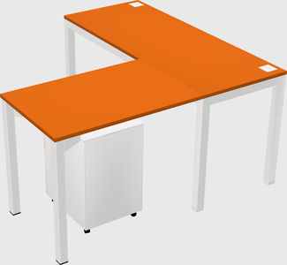 L-shaped desk