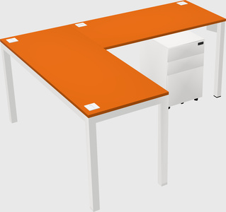 L-shaped desk