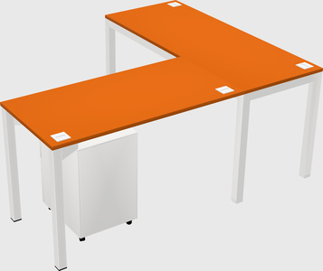 L-shaped desk