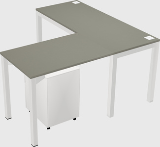 L-shaped desk