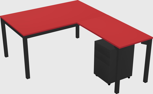 L-shaped desk