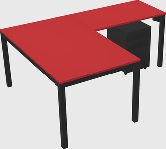 L-shaped desk