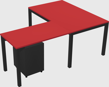 L-shaped desk