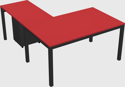 L-shaped desk