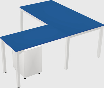 L-shaped desk