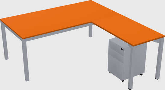 L-shaped desk