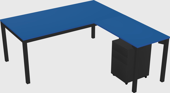 L-shaped desk