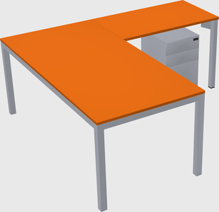 L-shaped desk