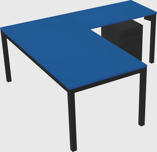 L-shaped desk