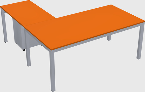 L-shaped desk