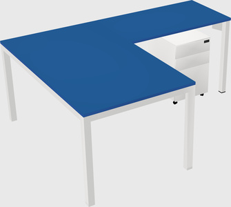 L-shaped desk