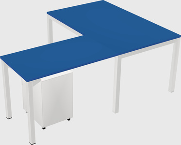 L-shaped desk