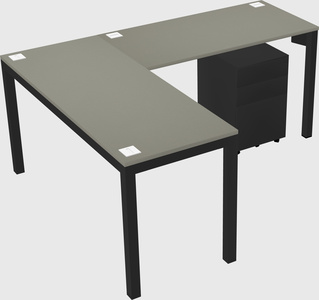 L-shaped desk