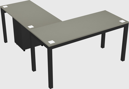 L-shaped desk