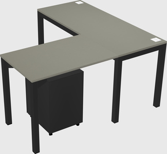 L-shaped desk