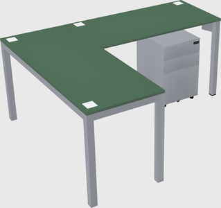L-shaped desk