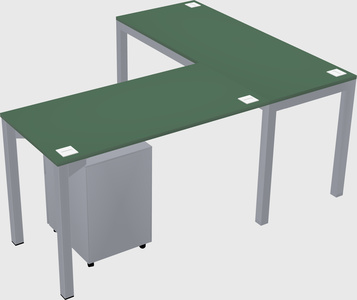 L-shaped desk