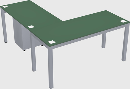 L-shaped desk