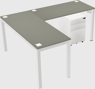 L-shaped desk