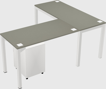 L-shaped desk
