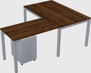 L-shaped desk