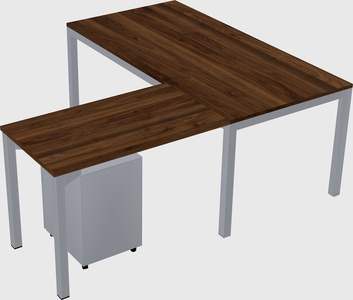 L-shaped desk