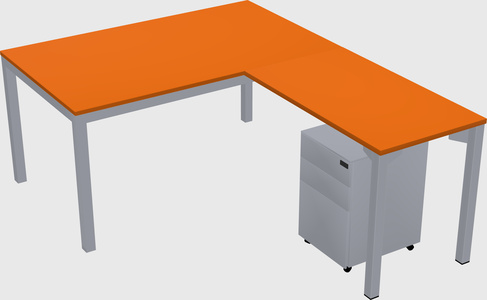 L-shaped desk