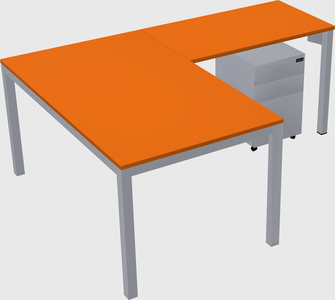 L-shaped desk