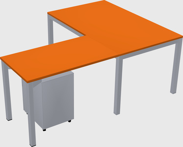L-shaped desk