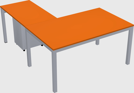 L-shaped desk
