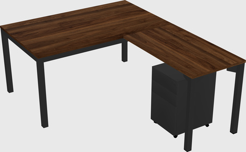 L-shaped desk