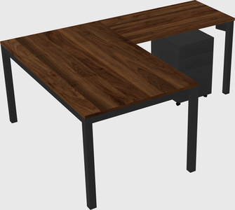L-shaped desk