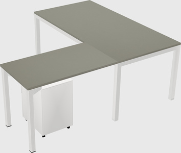 L-shaped desk