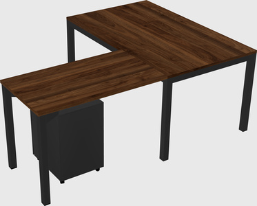 L-shaped desk