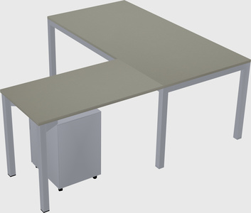 L-shaped desk