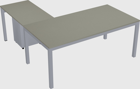 L-shaped desk