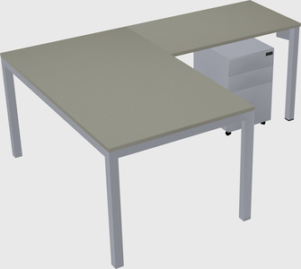 L-shaped desk
