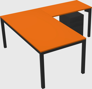 L-shaped desk